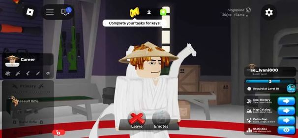 🔫【ROBLOX RIVALS】🔥 LVL 3  🔫 6 Weapons 🏆 2 WINS 🔑 2 KEYS 🔥 2 STREAK ✅ INSTANT
