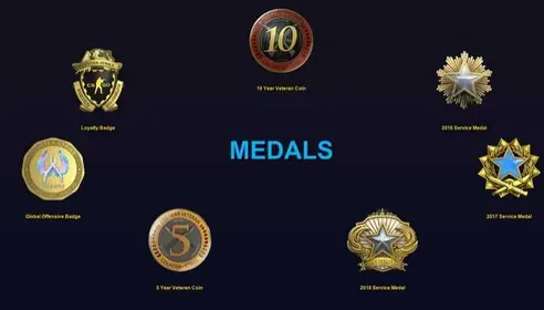 CS1160 //💮/7 MEDALS💖/16-18 SERVICE MEDAL💗/10, 5 YEAR VETERAN💖/GAMES, RAINBOW 6💗/1018H💖/