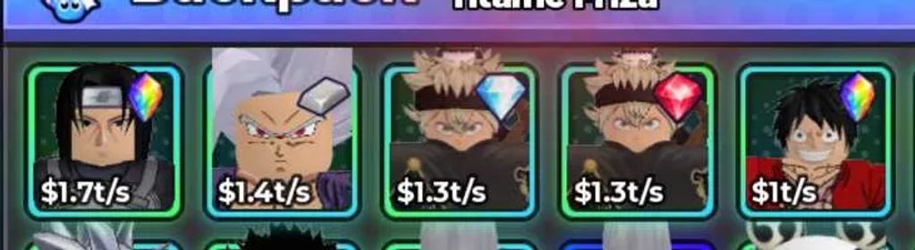 Anime Dice | 1t/s Random Anime | Bonus 3x Divine rarity