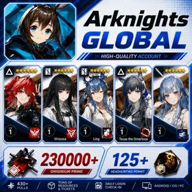 Global EN//230000-240000 synthetic jade+125+ origin stone or Single number 430-450 draws+Exusiai the New Covenant+Virtuosa  or Exusiai the New Covenant+Ling or Exusiai the New Covenant+Texas the Omertosa or  Exusiai the New Covenant+Togawa Sakiko One of them/Some chapters passed [Android/IOS] Arknights