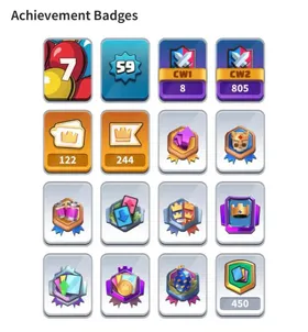 LVL 59 | KT 15 | 8.8K Trophies | 1,065 Gems | 9 Evos | 1 Hero | 122 Emotes | 8 Skins