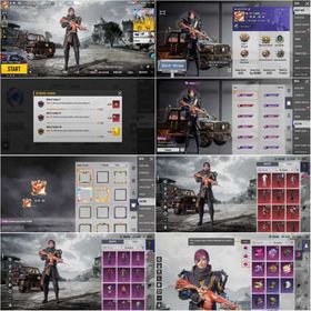 Lvl 64"Scral,Smg (KillMsg)M249/Ns Lvl 2"Hitman Set"12 Mythic Set"Pink/Racer Uza"Cart/S6 Daica"Rank Crown
