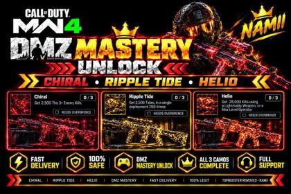 🧟‍♂️ MW4 DMZ MASTERY UNLOCK | CHIRAL • RIPPLE TIDE • HELIO ⚡