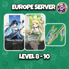 [Europe] YangYang Xuanling + Signature Weapon + Verina | Level 8-10 | Login by Microsoft Email | Starter Account