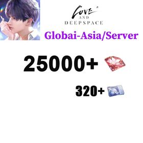 [Global-Asia/Server]25000+Diamond + Extremely empty wish certificate 320+Progress 1-9