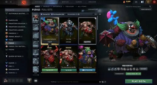 Greasepaint Gutbuster | Pudge | Immortal Set | Trove of Terror 2026 | Gift