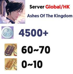 【Global | HongKong | Ashes of the kingdom】4500 Gems + 60~70 Normal Tickets + 0~10 Golden Tickets | Story Chapter 4+ | Reroll Account | Starter Account