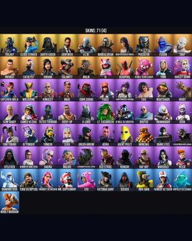 71 Skins Deadpool ⭐️ Slim Shady ⭐️ Harley Quinn ⭐️ Rap Boy ⭐️ Rippley vs Sludge ⭐️ Catalyst ⭐️ Cuddle Team Leader ⭐️ The Batman Who Laughs ⭐️ Syd ⭐️ Jennifer Walters ⭐️ Marigold ⭐️ Harley Hitter ⭐️ Mandalorian ⭐️ Fable ⭐️ Kylo Ren ⭐️ Groo m9587886890