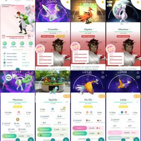 2498 Level 70 Mewtwo100 Shiny Mewtwo Shiny Mega Mewtwo Shiny Legendary: Latias, Latios Shiny Hatched: Togepi