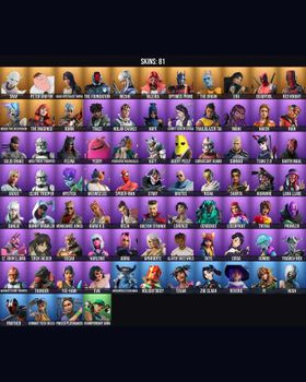 81 Skins Loserfruit ⭐️ Deadpool ⭐️ Meowscles ⭐️ Red Knight ⭐️ Poised Playmaker ⭐️ Hush ⭐️ Skye ⭐️ Lana Llane ⭐️ Championship Aura ⭐️ Stray ⭐️ Erisa ⭐️ Cerberus ⭐️ Purradise Meowscles ⭐️ The Foundation ⭐️ Slayer Juice WRLD ⭐️ Darth Maul ⭐️ m9697677439