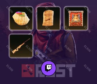 🌌 Twitch Drops 🌌 BurntPeanut's Wasteland ❤️ Rust [Total 4 Items]