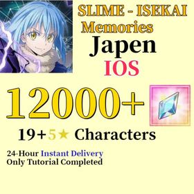 Japen/IOS|12000+Diamonds+19 Random Five Stars+Starter account+Slime Isekai memories|SLIME - ISEKAI Memories