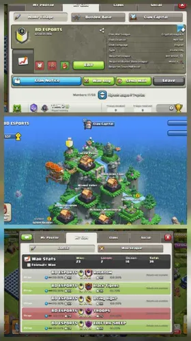 ❤️‍🔥Good Name (BD ESPORTS)❤️‍🔥8 Level❤️‍🔥Cwl League Crystal 2❤️‍🔥Best War log only 2 loss ❤️‍🔥Instant Delivery