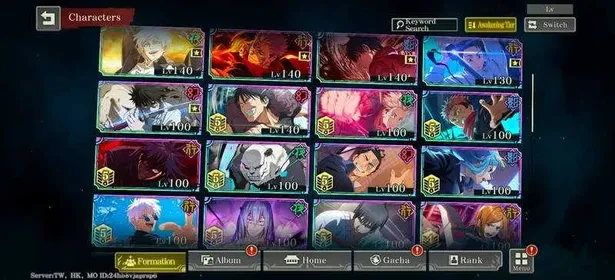 Global | 💎134k cube + 210 ticket | Yuta Executioner + Sukuna Fuga + Yuta Queen of Curses + Gojo Awakening + Yuta Movie 0 | 70 pity ticket