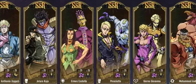 (Auto Delivery) NA | 8SSR Jotaro +Signature +x3 Caesar +Ermes +Pros +Gionor +Mohammed