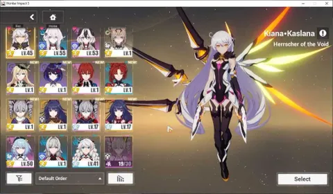 SEA|Lv 55|2 Fullset [Thelema Shadowbringer 4/4,Coralie VB 4/4],Kiana HeVo 1/4,Selee SP 1/4,etc|1 AOp+1 ELF|Take Mail|HI949
