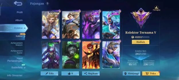 EMBLEM MAX HERO MAX SKIN 241 EX GLORY LIGHBORN AKU HARITH VENOM HARLEY GROK DRAGON TAMER VALIR KIMMY