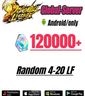 Global//[Android only] 120000+Chrono Crystal】+Random 4-20LL|Baidan ID | The plot has been completed | DragonBall Legends