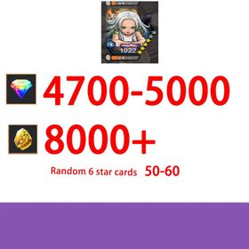 Global|Android/Only|4700-5000RD|8000+GF|Seraphim+random four stars|100% Safe Account|