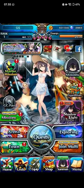Global | 2800-3500++ Crystal | [Grand Summoners] Limited Starter Account | Random unit | 2000+
