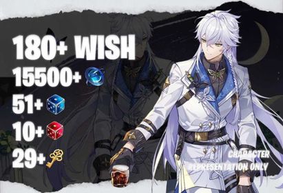 SEA | HL25+ 180+ Wishes - 15500+ Annulith - 50+ Fabricated Dice - 10+ Solid Dice - 29+ Trie Key