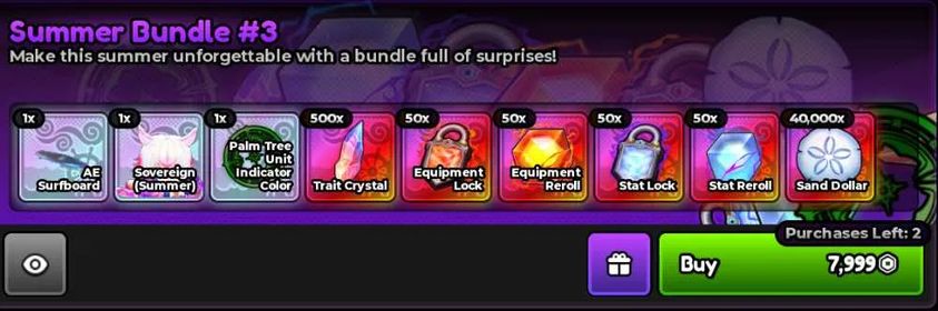 Anime Expeditions Summer Bundles Summer Bundle 3 And Summer Bundle 2 Cost 12K RBX (INSTANT DELIVERY) ( Trait )