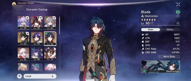 [TShk037] 🌀EU🔱TR 68⚜️7 Character 5 Stars🔱7 Light Cones 5 Stars🌀