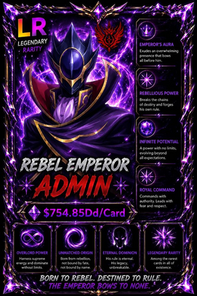 2Pcs Anime Card Farm | (2Pcs) Admin Rebel Emperor | Free Conveyor Boost if Needed