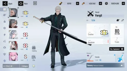 GLOBAL | 80K BC FULLSET VERGIL SSS SIGN + DANTE SSS SIGN LOW STORY A LOT GACHA TICKET SELECTOR ON