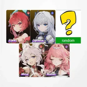 KR|Mabel+Mina+Ophelia+Flare+Random 5-star character|Only completed the tutorialg