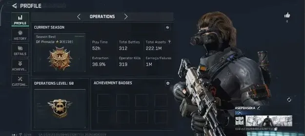 GARENA|OL 60|TA 222M(Alloy 126M)|8 Legendary Weapon Skin, 10 Epic|Stash lv7|HQ lv5|CSD Lv6|Check Detail + Screenshot|DFC704