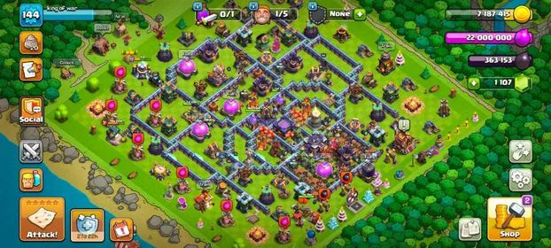 [GJ4] TH15 Strong | Level 144 | HERO 75/84/33/61/30/6 | Good Hero Equipment | Read Description