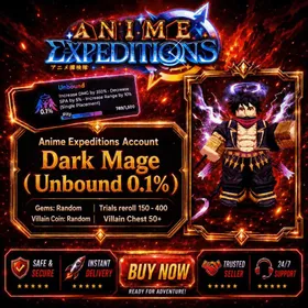 ⭐ Anime Expeditions Account | 🔥Dark Mage (Unbound 0.1%)l |  | 🔓Clean  Account No email or green hat✅