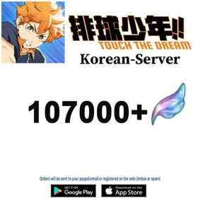 [Korea Server]Diamonds 107000+Random 60 Color Cards+ HAIKYU!! TOUCH THE DREAM