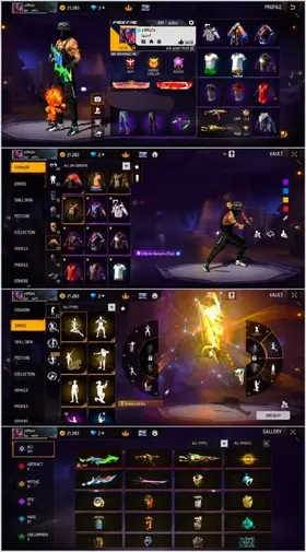 🔥 Lv52 Free Fire MENA Account | Heroic Emblem | 108 Gallery Items | UMP Evo Lv4 | M60 Evo Lv1 | Twitter Linked | Full Email Access