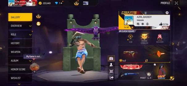 F517✨LV 62✨1 EVO✨315 COSTUME✨127 BUNDLE✨303 WEAPON✨MP40 UCHIHA LEGACY✨EVO UMP BOOYAH LV.2✨AWM TITANIUM WARHORN✨LOGIN GOOGLE✨SAFE ACCOUNT