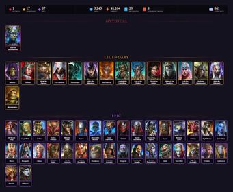 [STARTER]Krisk+Arachoa+Skeletor+Abbess+Skeletor+Ezio+Xenomorph+Alice+Wukong+Leminisi+Scyl+Adelyn+Vallaryn the Equalizer+37Epics