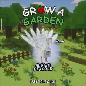 60KG+ ALBINO PEACOCK - GROW A GARDEN