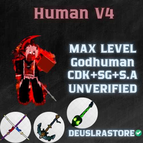 Compte Roblox Blox Fruits MAX – Godhuman + Double Katana Maudit (PC)