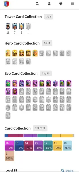 CR Supercell Sccount | 5 hero | 12 evo