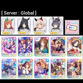 [ GLOBAL ] Starter Uma : Zenno Rob Roy, Manhattan Cafe, Curren Chan, Silence Suzuka + 10 Support Card
