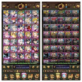 GLOBAL 2.150💎 | 9.5 Million CC | New Odin | 12LR | ALL BASIC UR | New Ban + Meliodas Cross : IF | All Collab Re:Zero | All Collab Solo Leveling | All Collab Fire Force | Collab Konosuba | Collab Gachiakuta