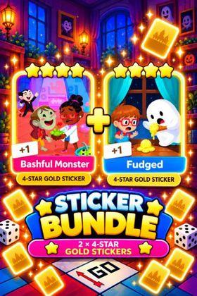 Monopoly GO Golden Blitz | 2x 4Star Gold Stickers Bundle