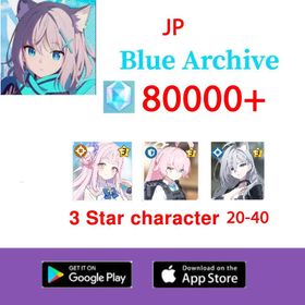 [JP]80000+Gems|10 Scrolls X80|20-40 Random 3-Star Characters+(limited) Mika +Takanashi Hoshino+(horror)Shirako+2-5 limited heroes | Fast Shipping