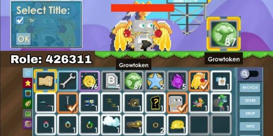 GW1046 //DR TITLE ACCOUNT + DIGGER SPADE + GROWTOKEN