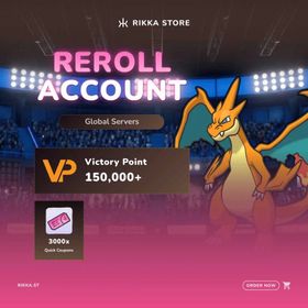 ☆ Global | 150000+ VP | 3000x Quick Coupons | Charizard | 60x Pulls Account | DM for Catalog