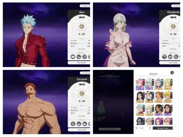 Asia LV2| Ban, Elizabeth, Escanor, Meliodas, Jericho, Drake, Elaine, Guila | 1 Selector | Starter Account | Tutorial Only |draj