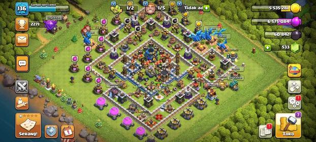 TOWN HALL 12 XP 136 BK 47 AQ 50 GW 20 | GEMS 533| CHANGE NAME ONLINE  | WALL GOOD| DEFENSE GOOD| BASE GOOD| ENGINE GOOD| TROOPS GOOD| INSTAN DELIVERY