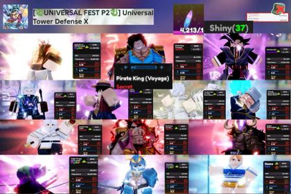 UTDX 55 | Universal Tower Defense x 🔥Pirate King Number 6XXX |👑12 RULER ⚡37 SHINY| LV 288 |⚡RR4K+ |🔓Clean • Account/phone not verified • Instant Delivery