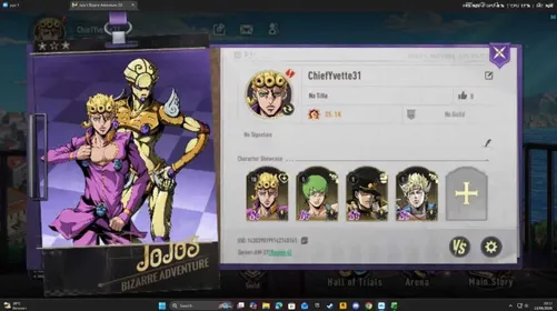 JGS35 – NA AM-27 Starter Account | 4 SSR, Jotaro, F.F., Caesar, Giorno + Selector